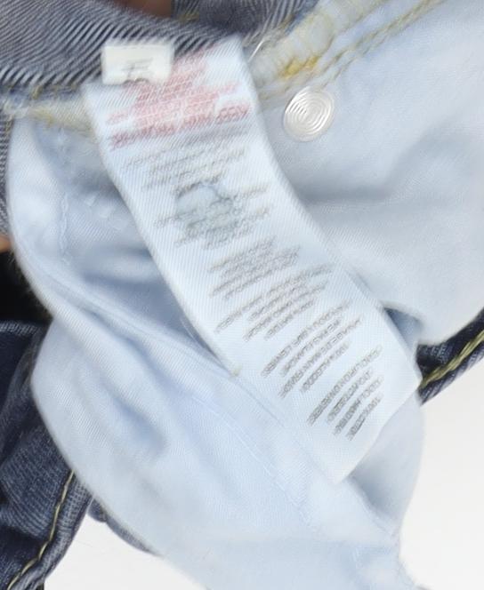 Boohoo Women’s Blue Distressed Jeans, Size 12, Regular Fit