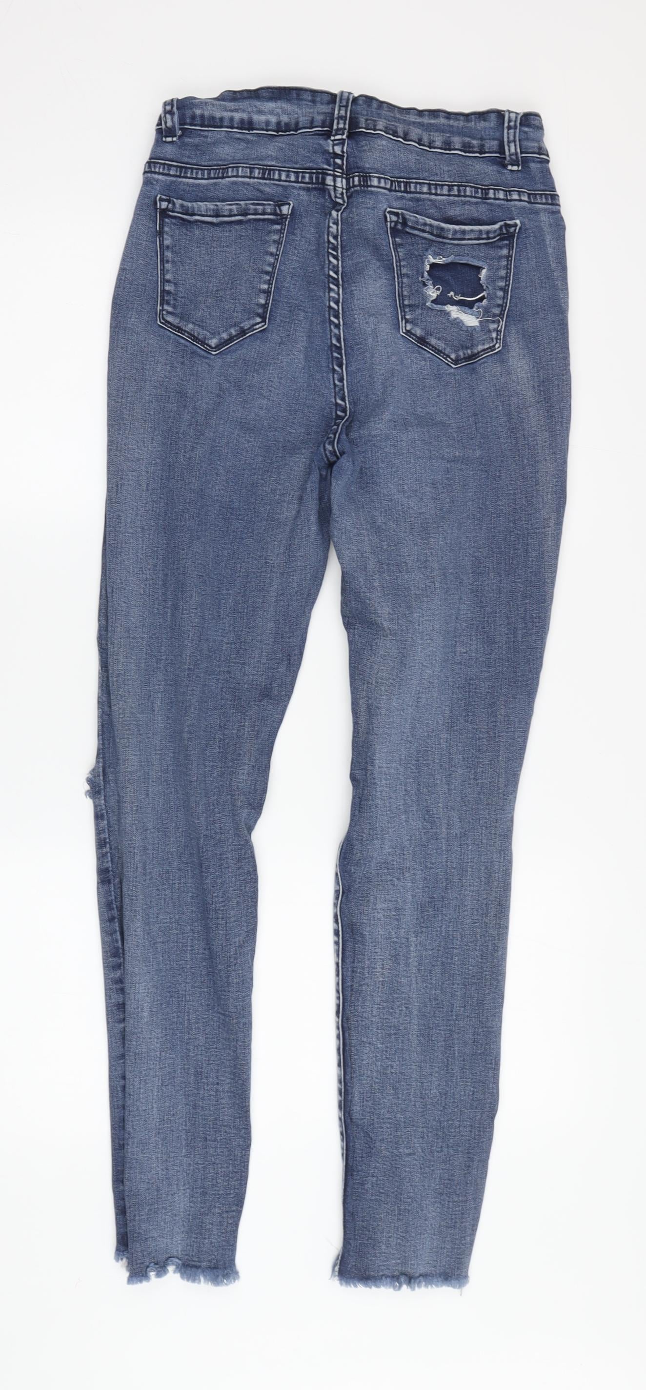 Manière De Voir Women's Blue Skinny Jeans, Size 12