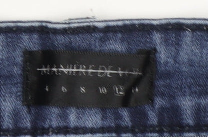 Manière De Voir Women's Blue Skinny Jeans, Size 12