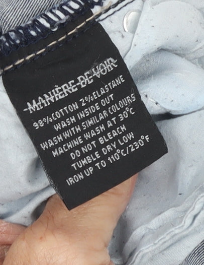 Manière De Voir Women's Blue Skinny Jeans, Size 12