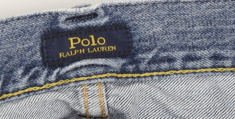 Mens UK Size 32 Polo Ralph Lauren Relaxed Fit Straight Blue Jeans