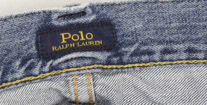 Mens UK Size 32 Polo Ralph Lauren Relaxed Fit Straight Blue Jeans