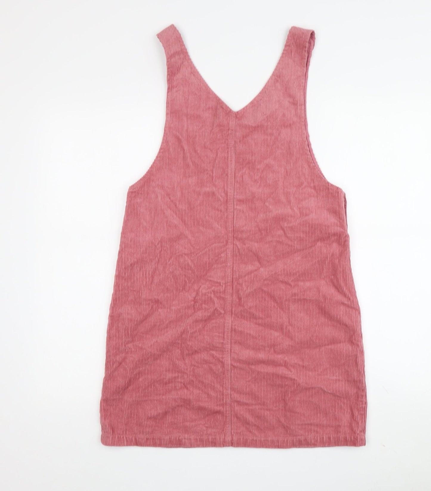 Marks and Spencer Girls Pink Corduroy Pinafore Dress, Size 11