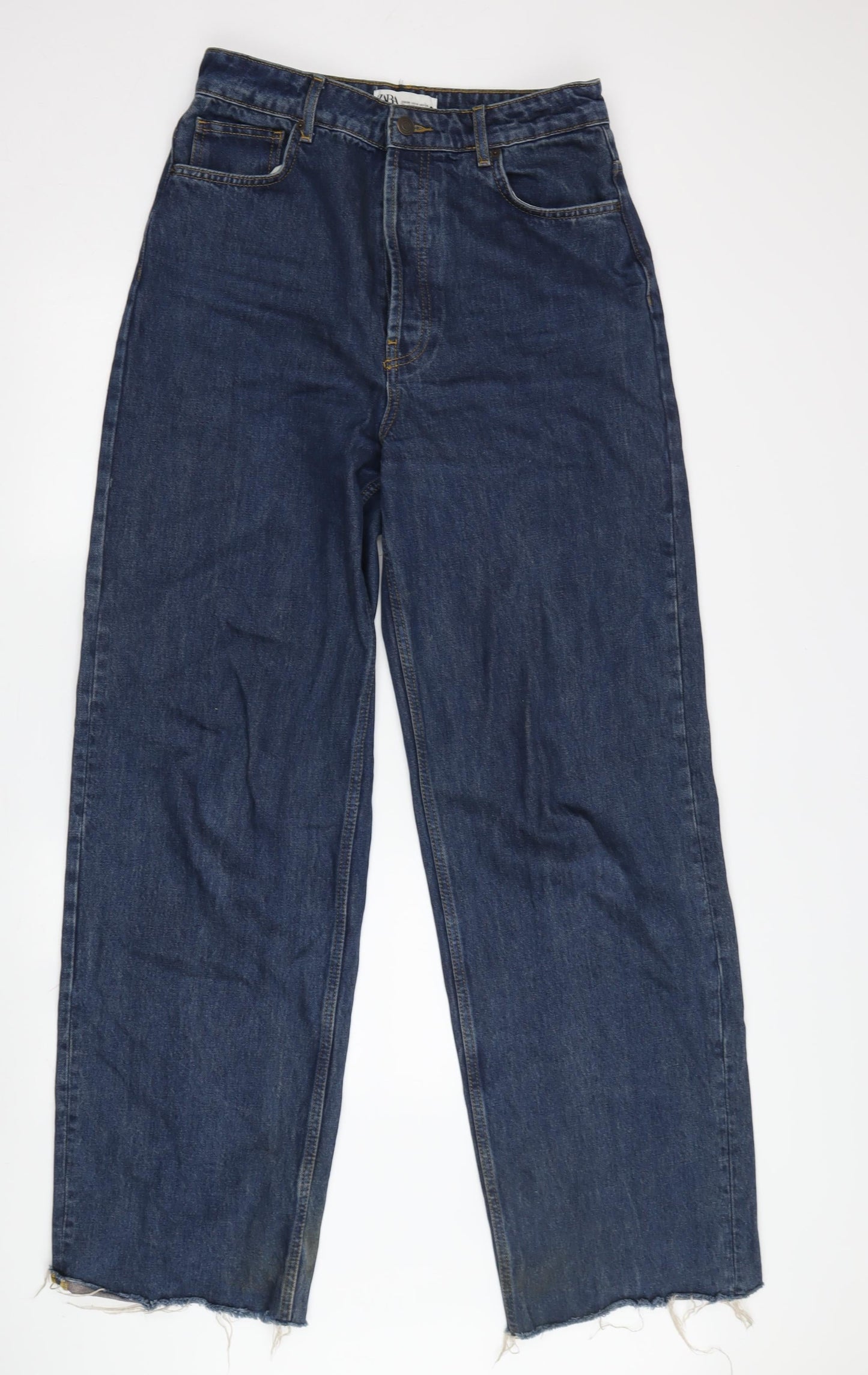 Zara Men's Blue Straight Leg Jeans Size 38