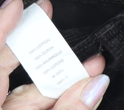 J.Crew Men's Black Slim Fit Corduroy Trousers - Size 28