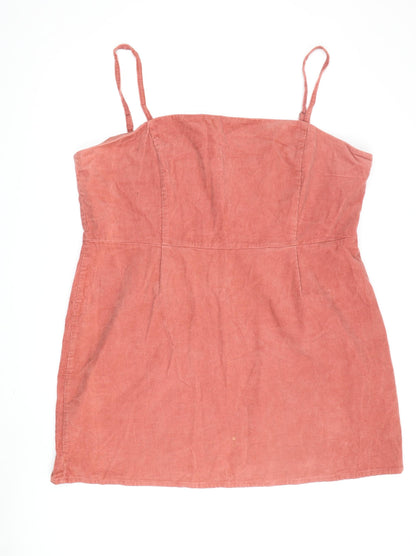 ASOS Women Orange Mini Dress, Size 22, Corduroy Casual