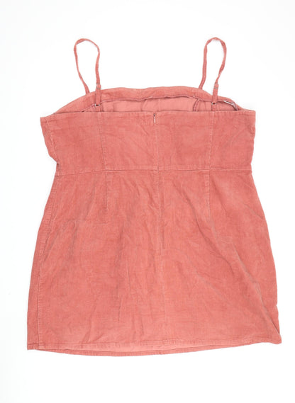 ASOS Women Orange Mini Dress, Size 22, Corduroy Casual