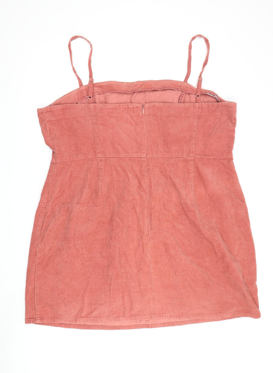 ASOS Women Orange Mini Dress, Size 22, Corduroy Casual