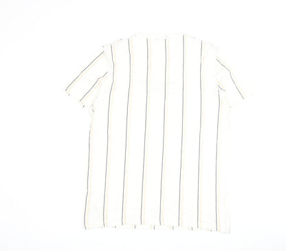 Mens UK Size L Hollister White  T-Shirt