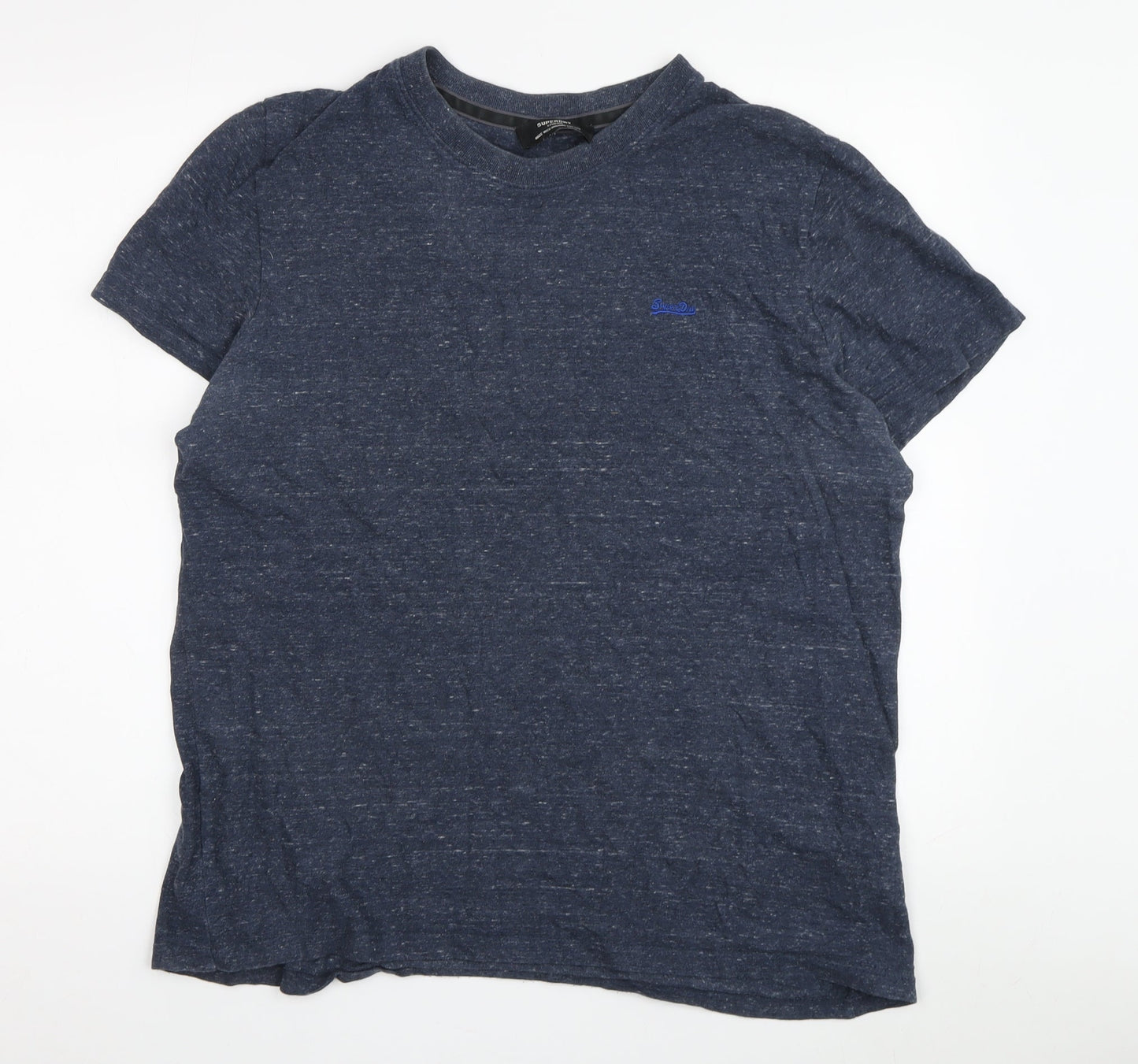Superdry Men's Blue XL T-Shirt Crew Neck Logo