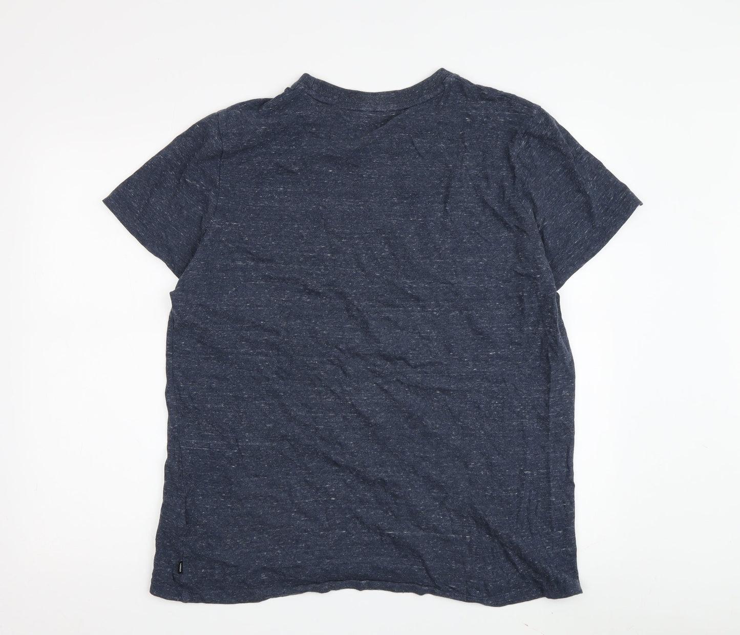 Superdry Men's Blue XL T-Shirt Crew Neck Logo