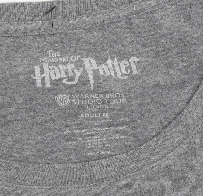 Warner Bros Unisex Grey Harry Potter T-Shirt M