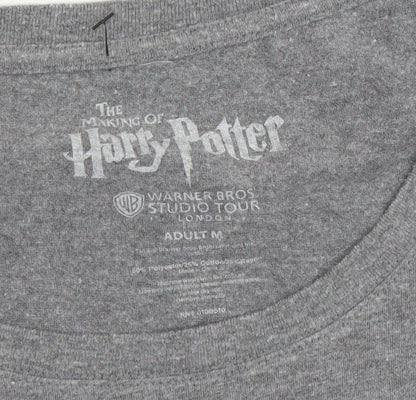 Warner Bros Unisex Grey Harry Potter T-Shirt M