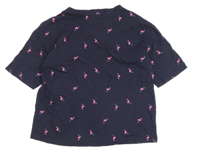 Esprit Women's Blue Animal Print L Basic T-Shirt