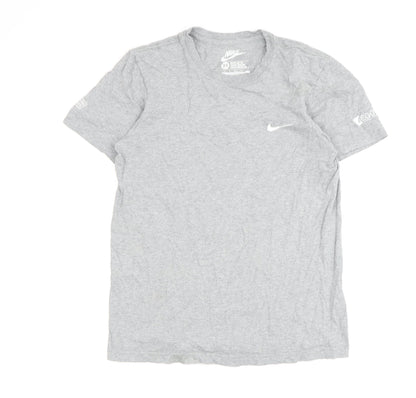 Nike Men's Grey XS Sports T-Shirt, Crew Neck, Breathable