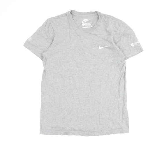 Nike Men's Grey XS Sports T-Shirt, Crew Neck, Breathable