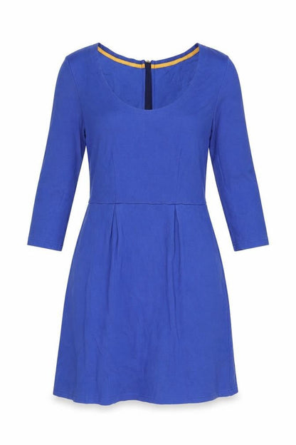 Joules Women's Blue Dress Size 12 with 3/4 Sleeves
