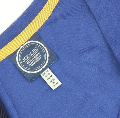 Joules Women's Blue Dress Size 12 with 3/4 Sleeves