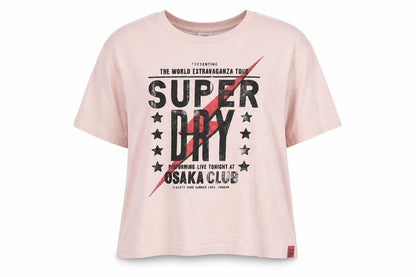 Womens UK Size 10 Superdry Pink Basic T-Shirt