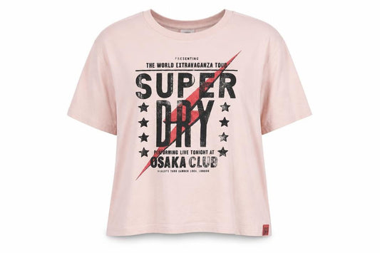 Womens UK Size 10 Superdry Pink Basic T-Shirt
