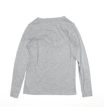 Gap Womens Grey Crew Neck T-Shirt M Casual Basic