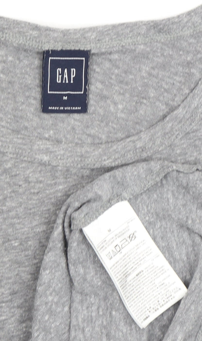 Gap Womens Grey Crew Neck T-Shirt M Casual Basic