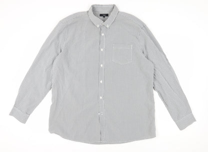 Additional front view of Thomas Nash Men's XL Black Check Button-Up Shirt