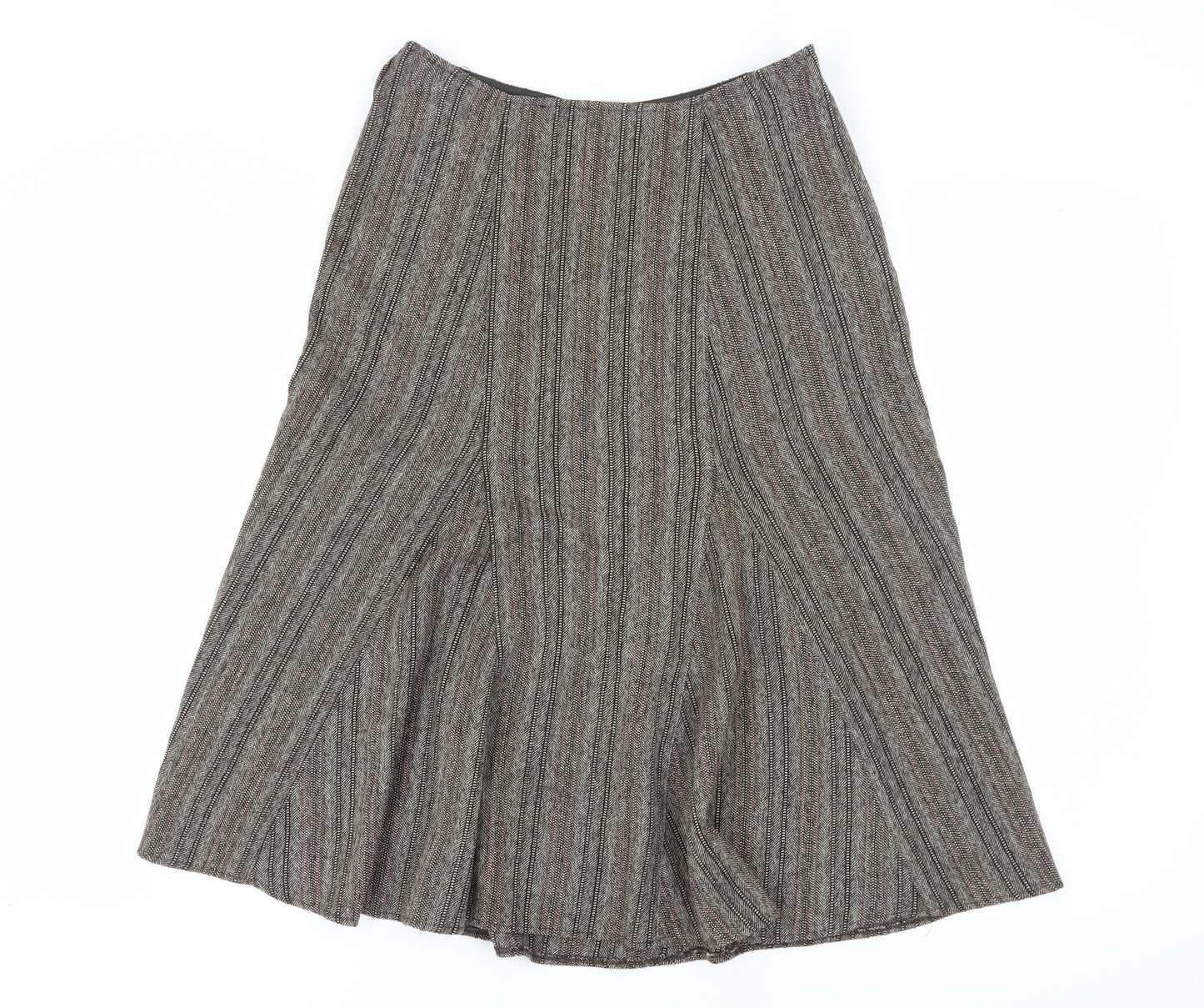 Womens UK Size 10 Wallis A-Line Tweed Skirt