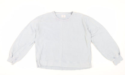 Hush Women's Blue Pullover Sweatshirt, M, Casual Comfort