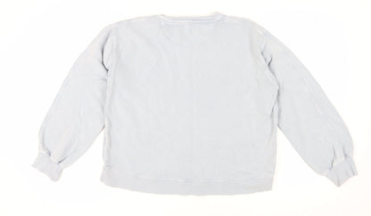 Hush Women's Blue Pullover Sweatshirt, M, Casual Comfort
