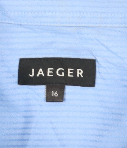 Mens UK Collar Size 16 Jaeger Smart Blue  Dress Shirt
