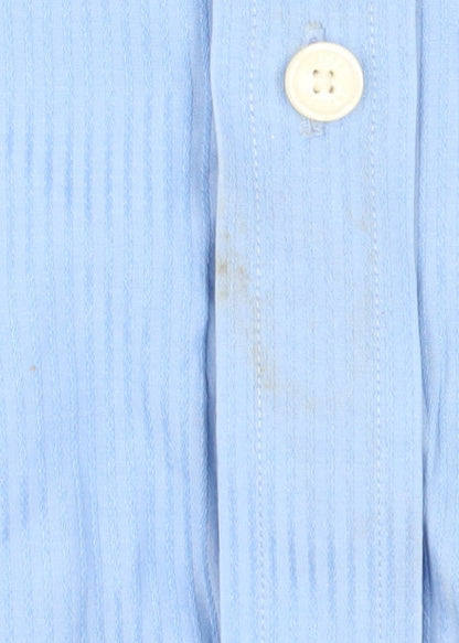 Mens UK Collar Size 16 Jaeger Smart Blue  Dress Shirt