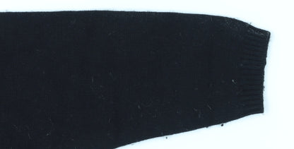 Rafaella Women's Black Embroidered Pullover Jumper Size M