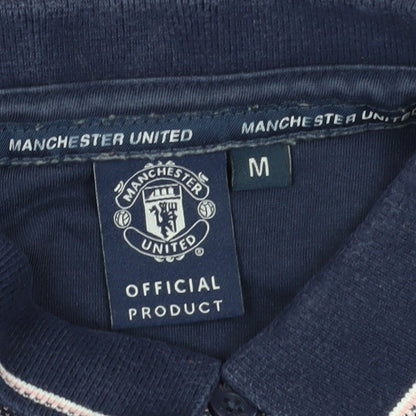 Manchester United Men's Blue Polo Shirt M