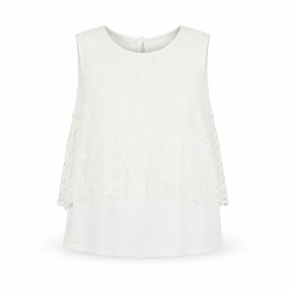 Womens UK Size 12 Laura Ashley White Basic Tank