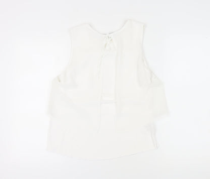 Laura Ashley Women’s White Lace Tank Top Size 12