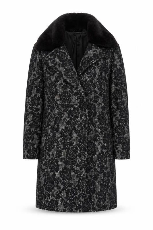Womens UK Size 14 RJR John Rocha Black Overcoat