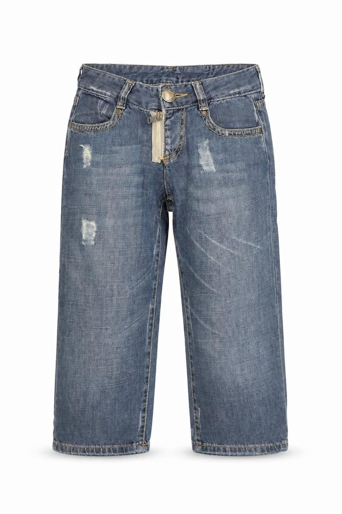 Womens UK Size 27 Calvin Klein  Cropped Blue Jeans