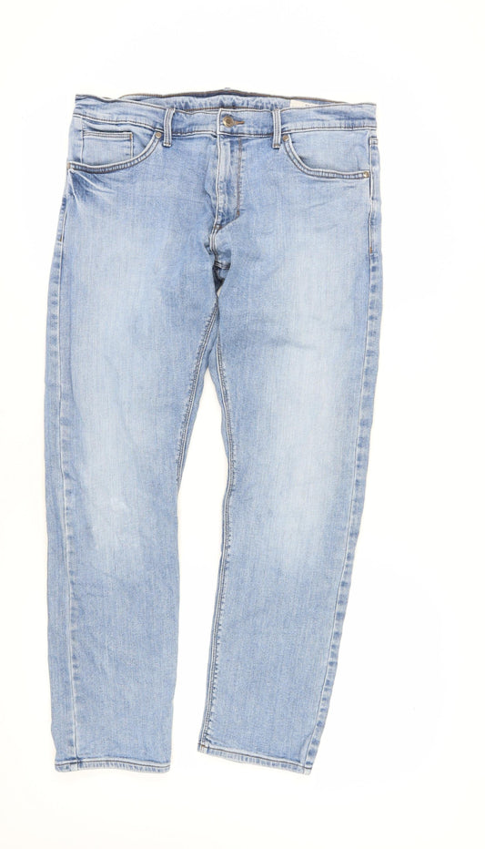 Marks and Spencer Men’s Light Blue Straight Jeans