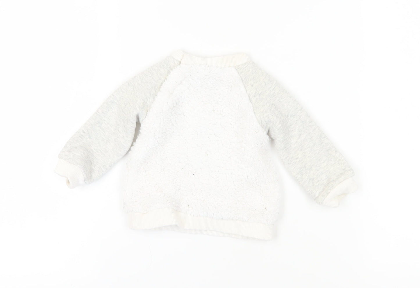 Joules Unisex Baby White Bear Jumper 3-6 Months Pullover