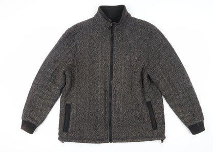 Marks and Spencer Men's Grey XL Full Zip Jumper