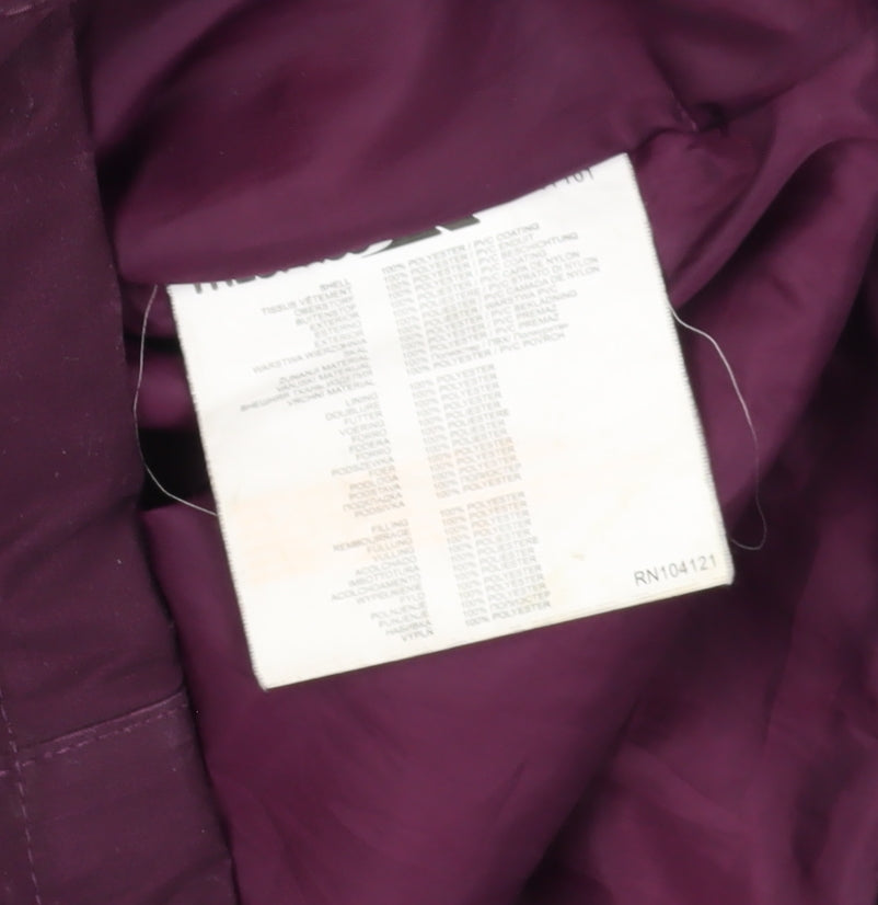 Trespass Purple Girls' Rain Coat, Size 11-12, Waterproof Weather