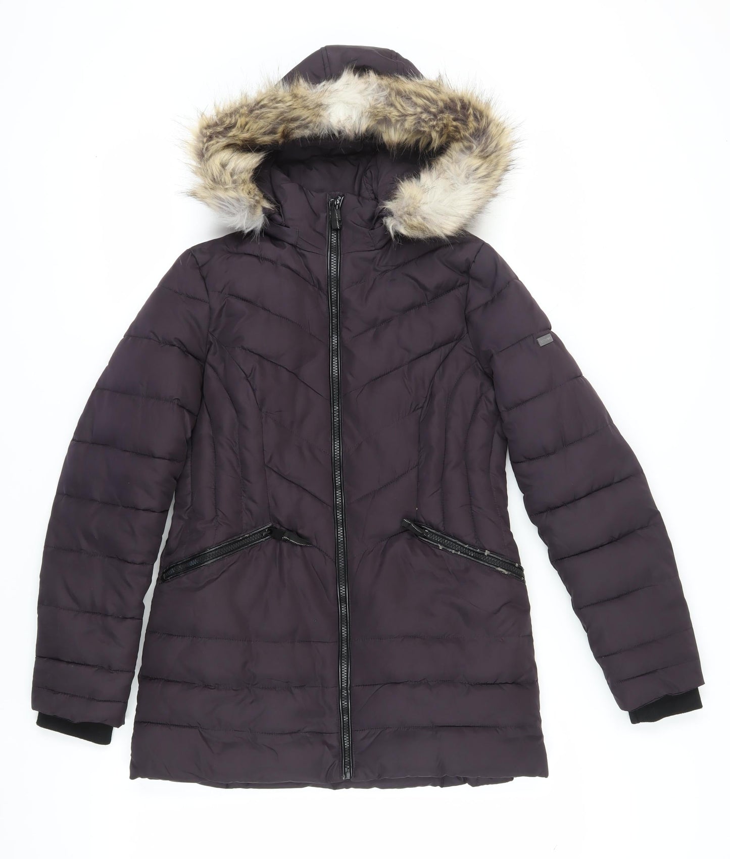 Womens UK Size XS Centigrade Black Puffer Jacket