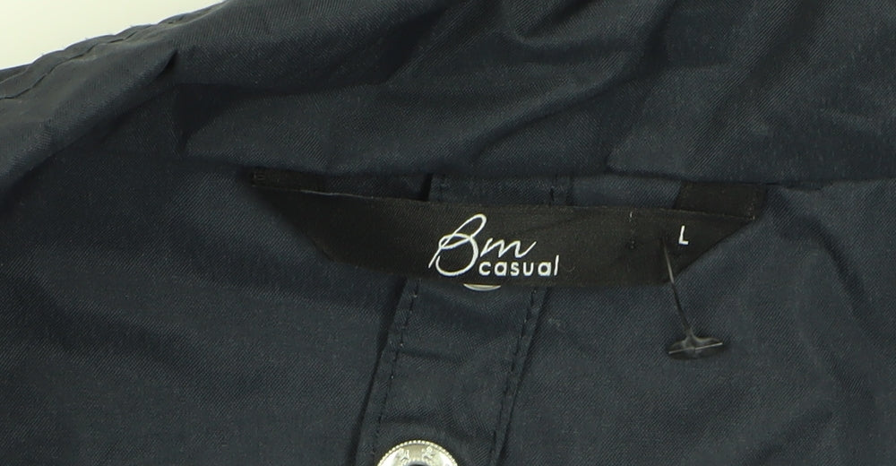 Womens UK Size L Bm Casual Black Basic Jacket