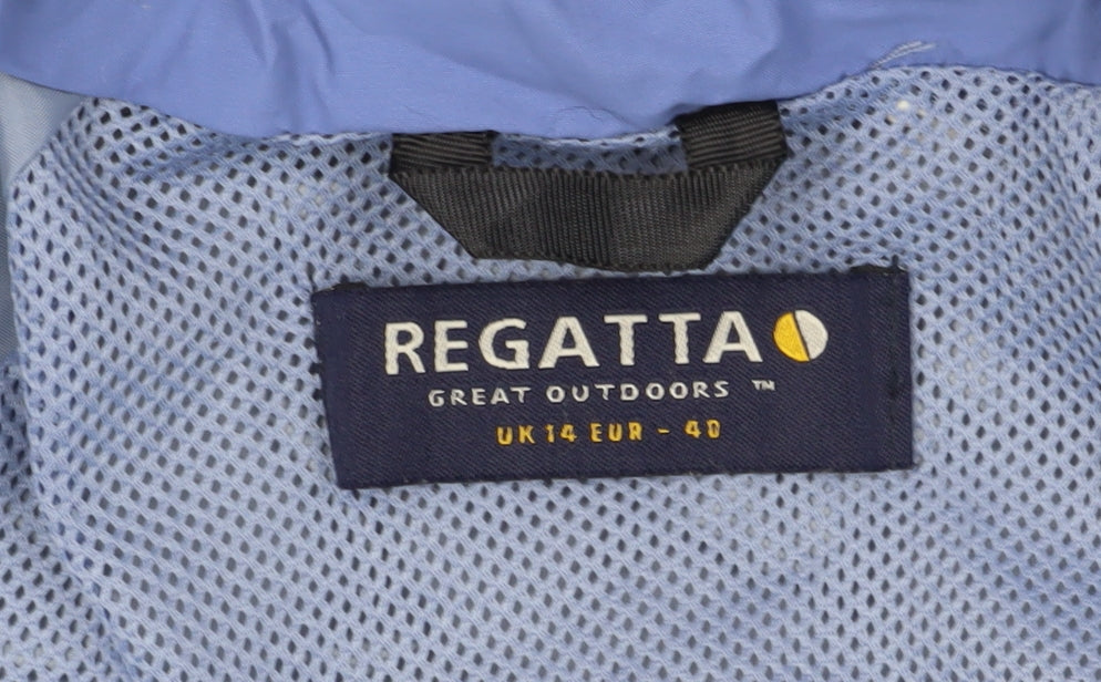 Womens UK Size 14 Regatta Blue Parka Coat