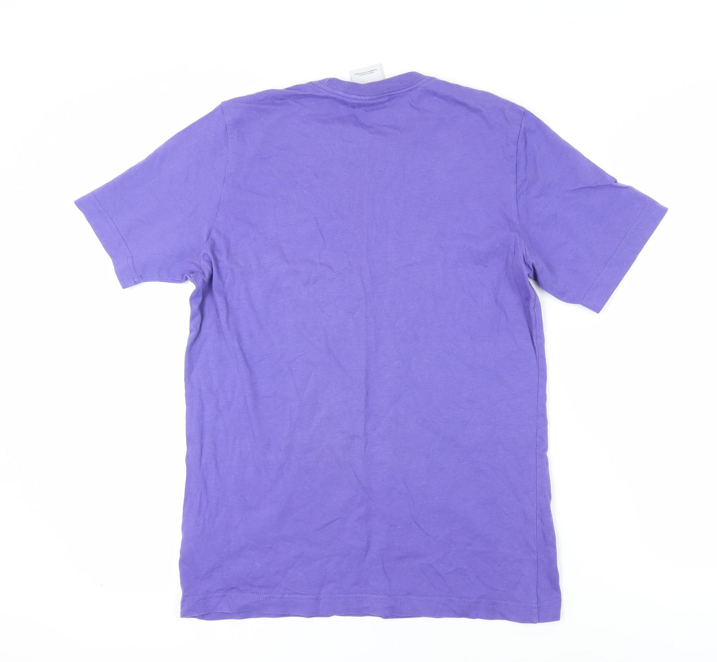Adidas Men's Purple XS T-Shirt, Crew Neck, 100% Cotton