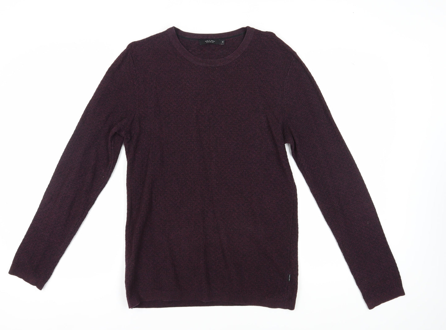 Jack & Jones Premium Men’s Purple Waffle-Knit Pullover M
