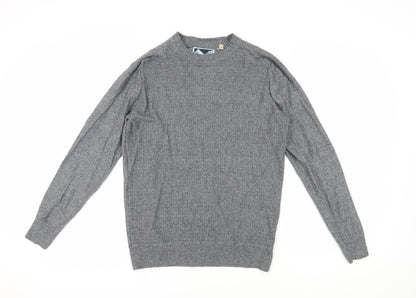 Mantaray Men's Grey Cotton Pullover Jumper M