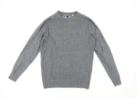 Mantaray Men's Grey Cotton Pullover Jumper M
