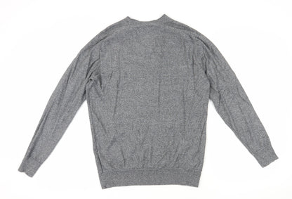 Mantaray Men's Grey Cotton Pullover Jumper M